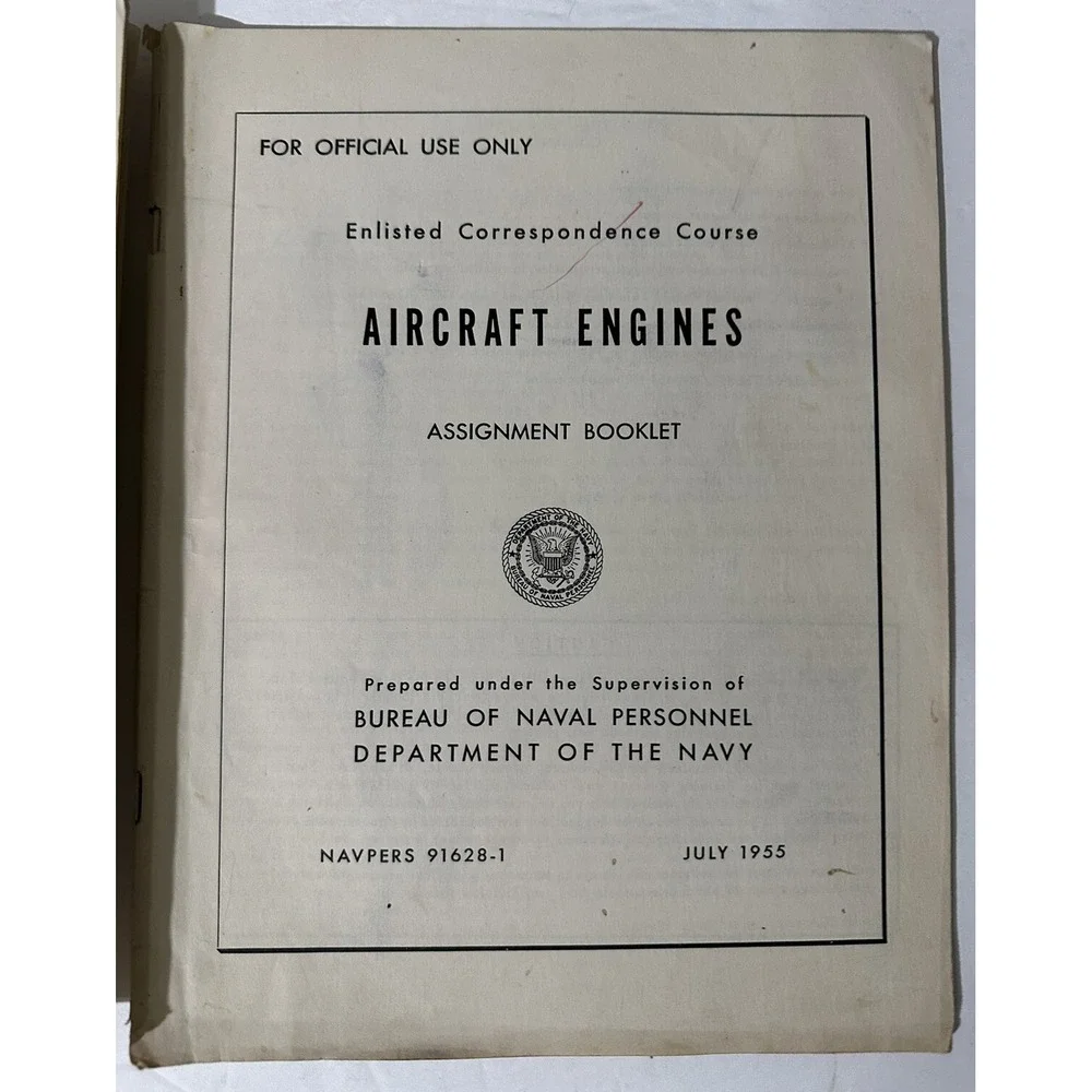 1953‎ NAVPERS 91631-C Aircraft Propellers + 1955 91628-1 Engines Navy Booklet